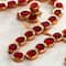 12 Pack: Ruby Table Cut Glass Lentil Beads, 10mm by Bead Landing™